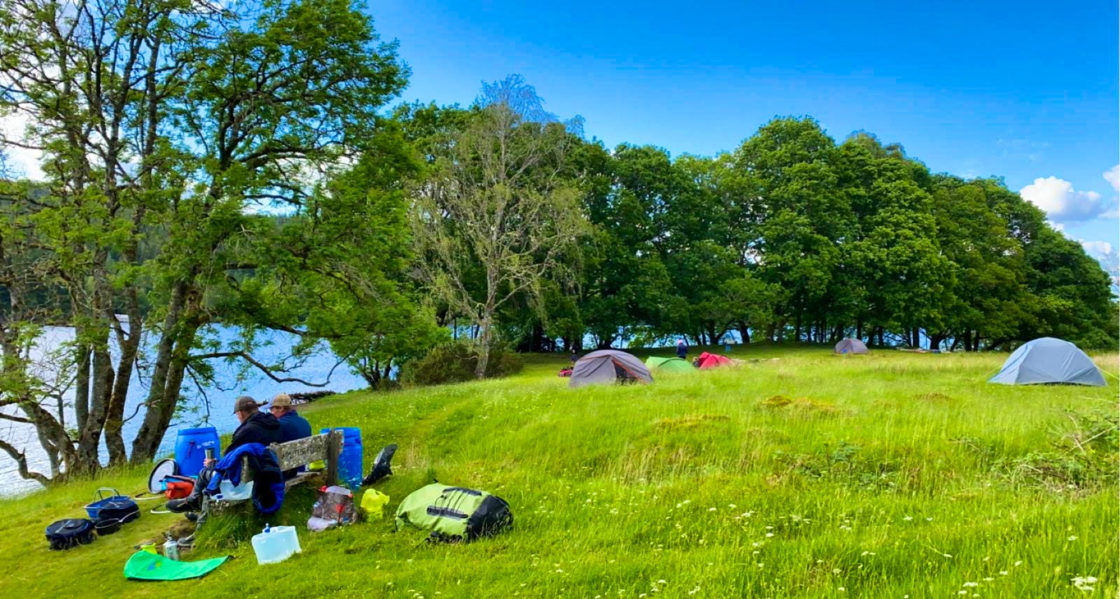 One of the Camping Spots on the Canoe Across Scotland Trip