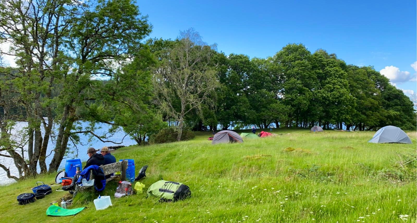 One of the Camping Spots on the Canoe Across Scotland Trip