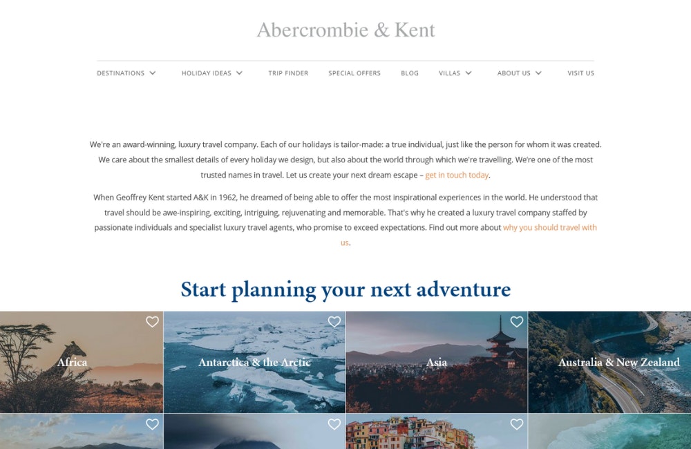 Abercrombie & Kent - Upscale small group adventure tours