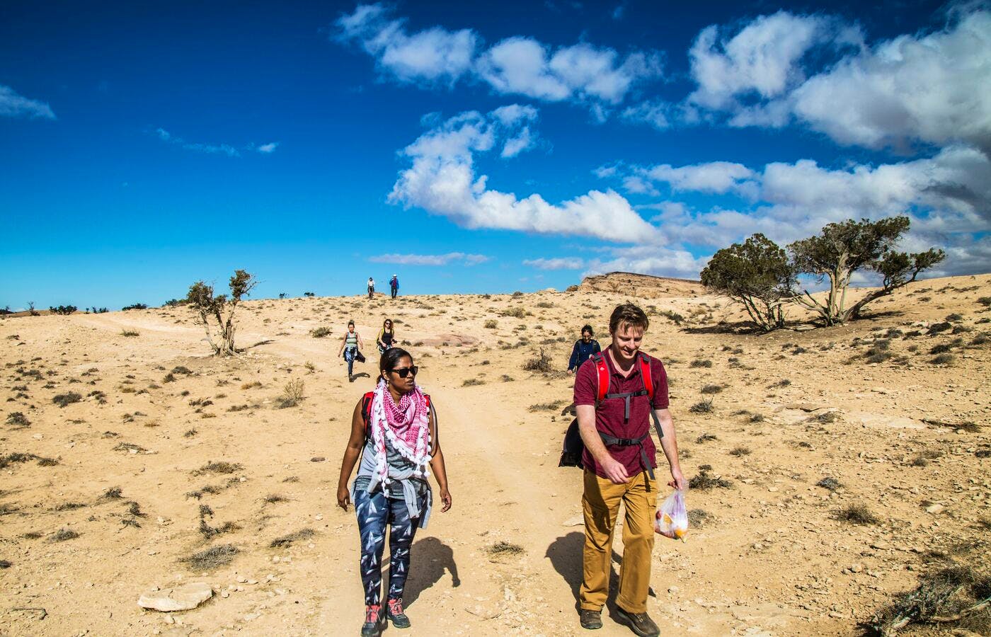 hikers in jordan