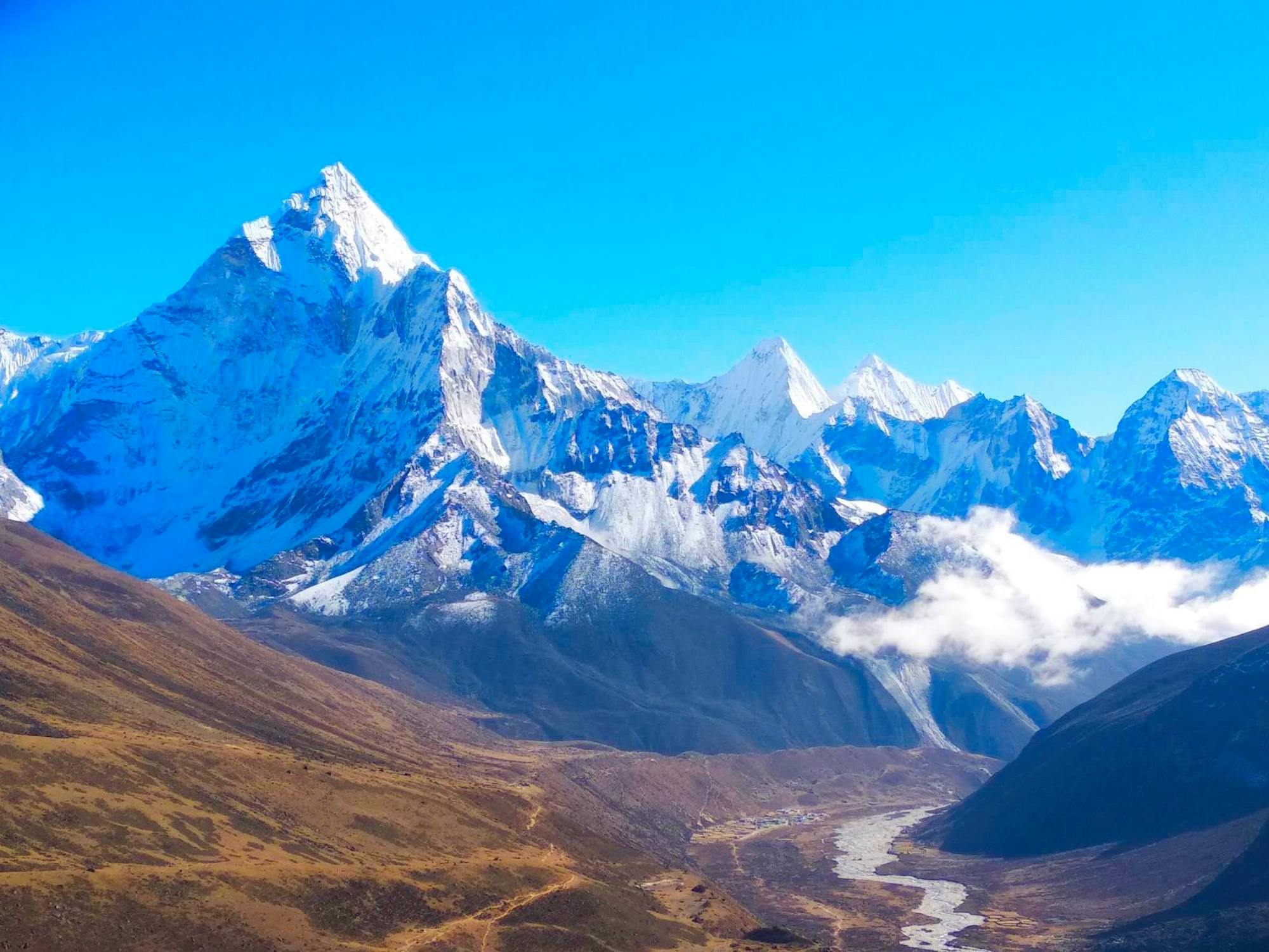 Climbing EBC in Nepal.