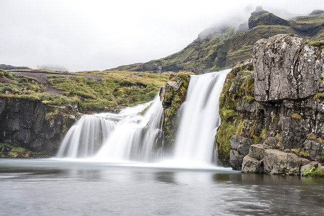 waterfall iceland kirkjufellfoss