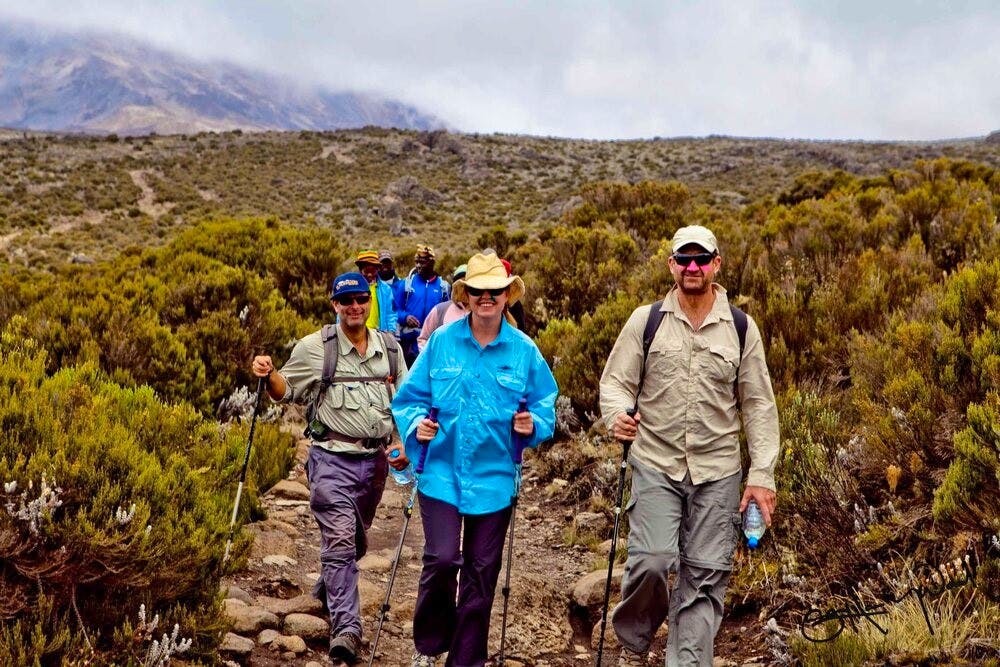 Trekkers on the mountain