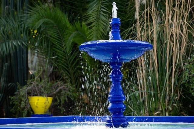 fountain jardin majorelle