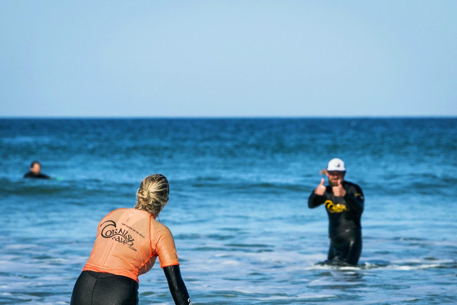 surfers in newquay