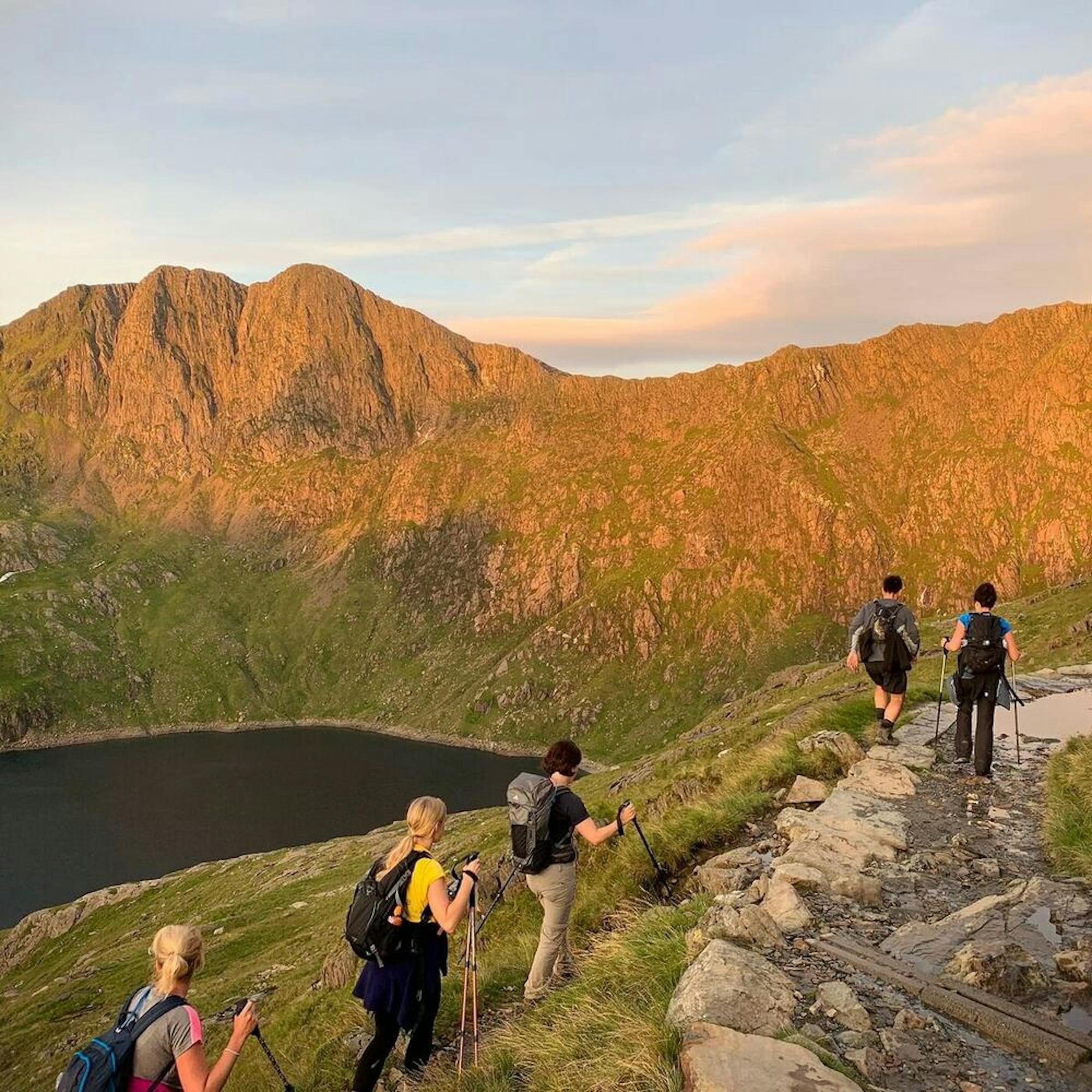 hiking the three peaks