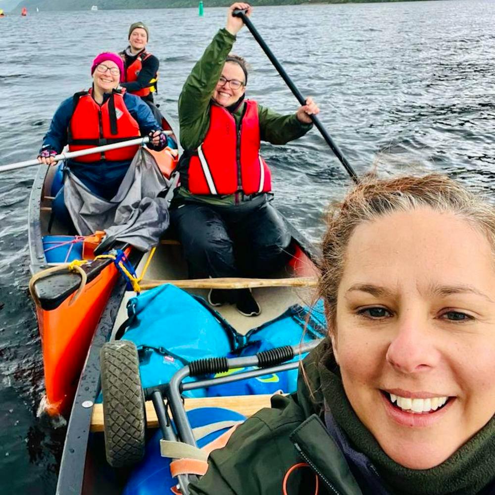 guided canoe trip