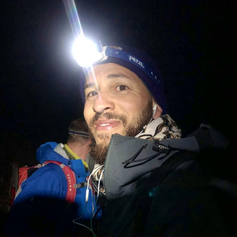 hiking dark headlight