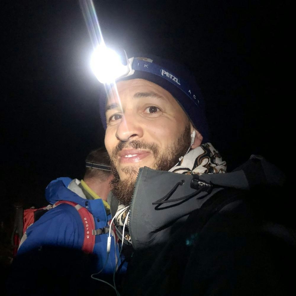 hiking dark headlight