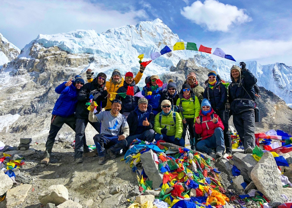 is ebc hike worth it group pic