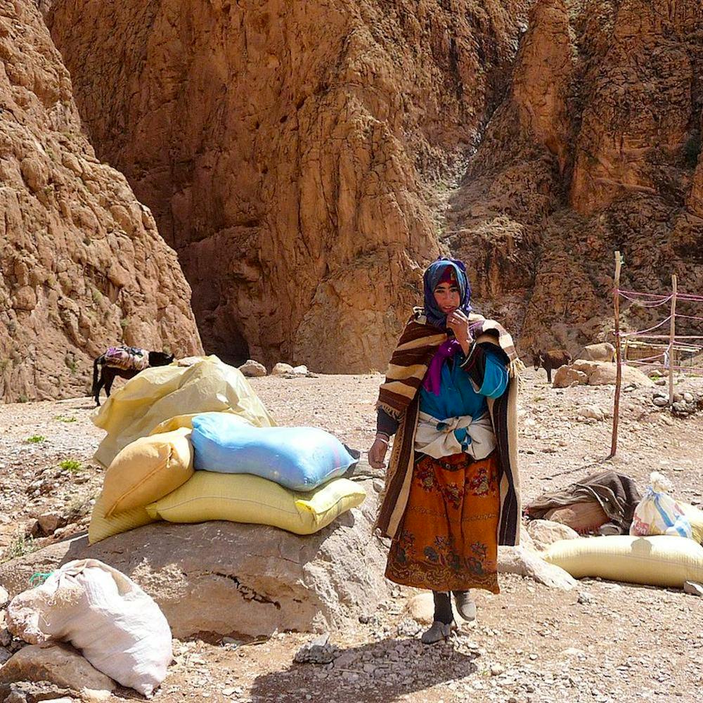 woman morocco travel