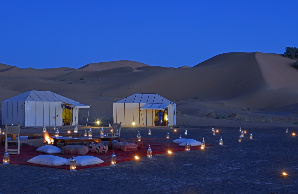 7. Visit the Majorelle Garden (Yes, at Night!)