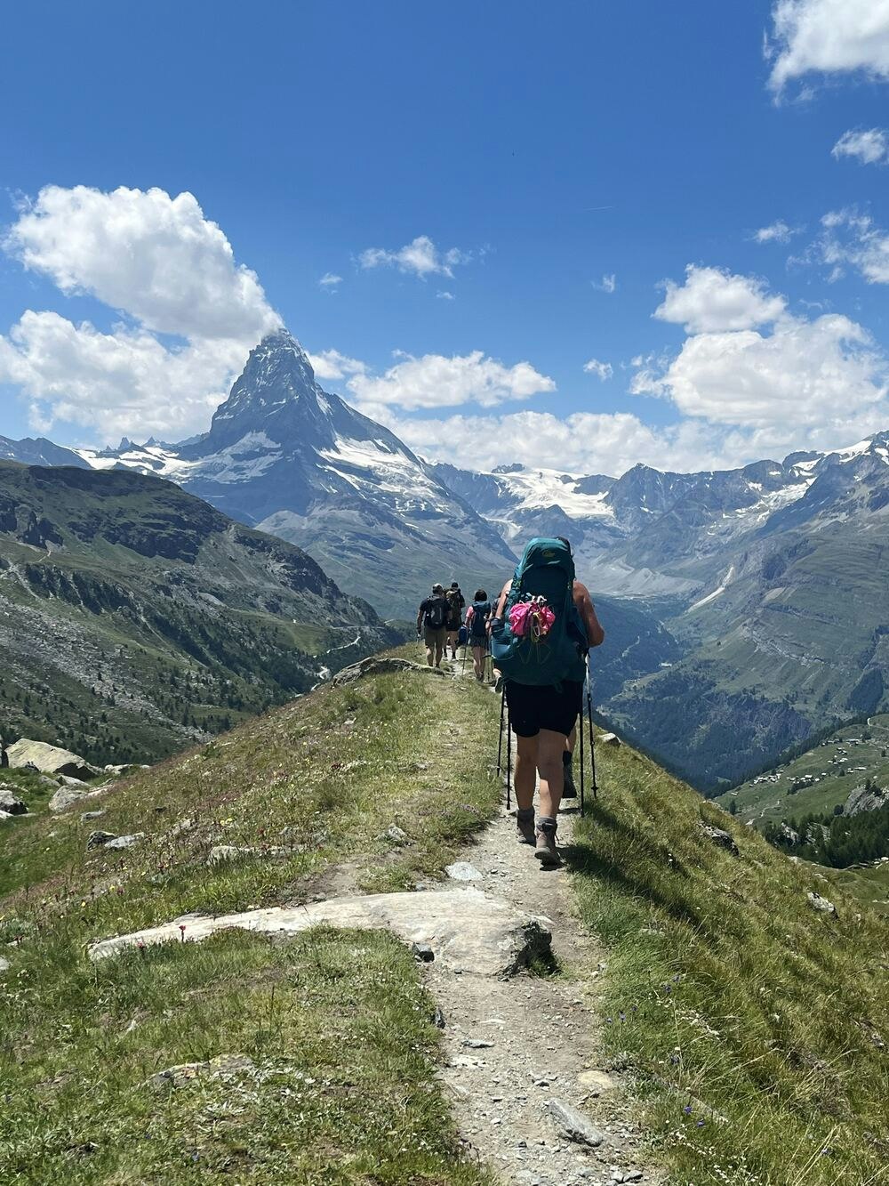 trekking around matterhorn
